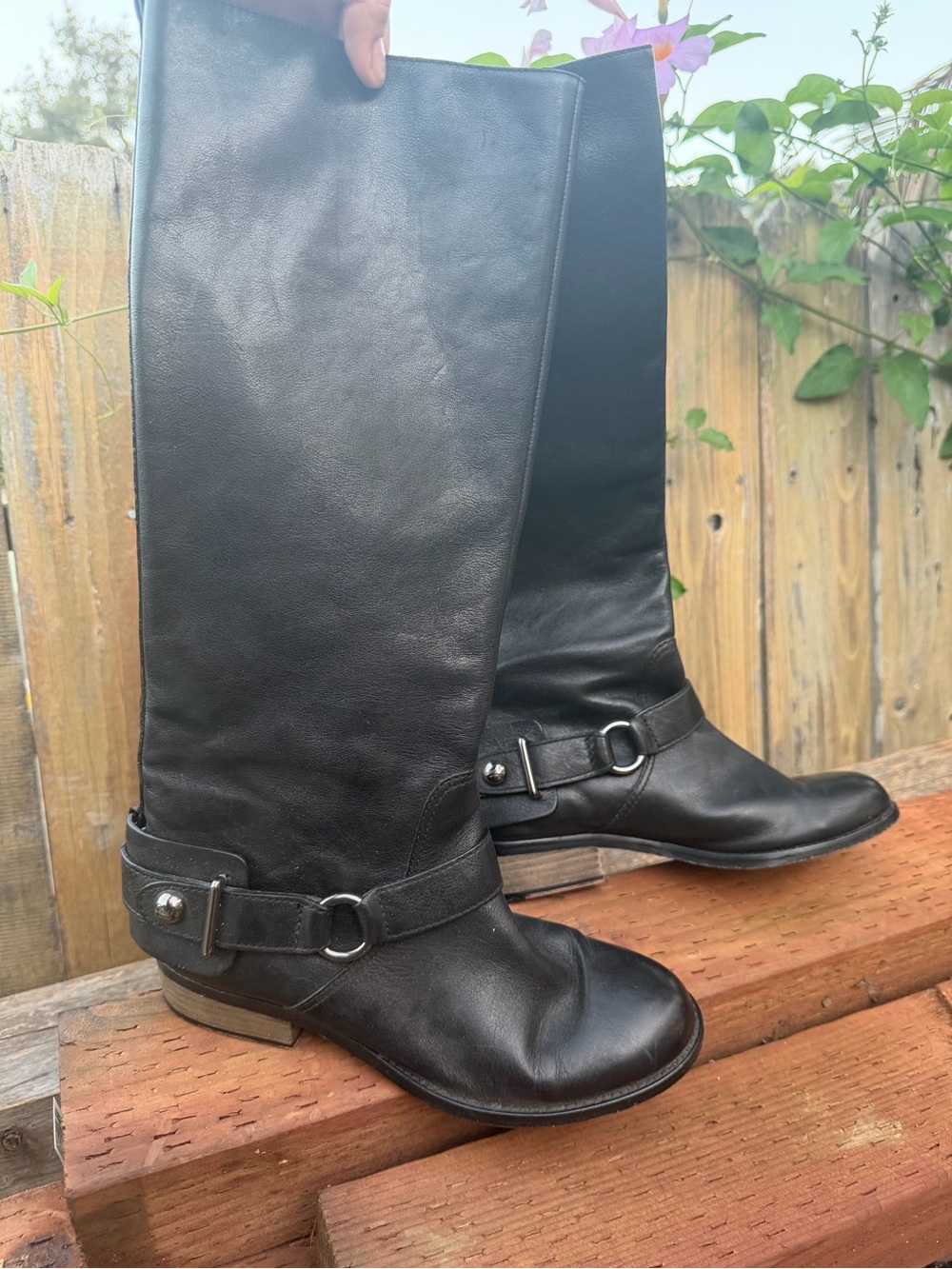 Coach Natalie Boots Black Leather